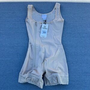 TISSINI Women's Beige‎ Full Body Shaper Compression Garment M 34